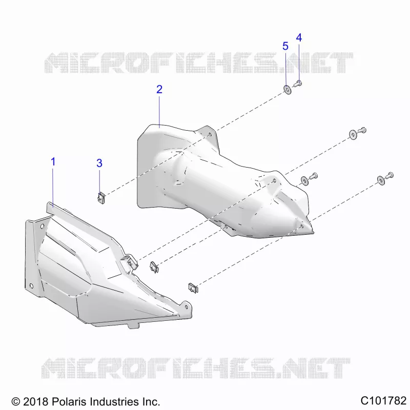 BODY, EXHAUST COVER SHIELD