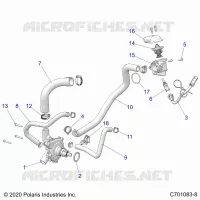 ENGINE, WATERPUMP AND BYPASS