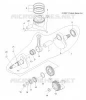 ENGINE, CRANKSHAFT AND PISTON