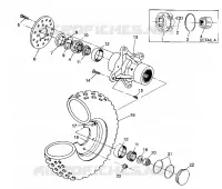 FRONT WHEEL ASSEMBLY 4X4 350L / W938139 (4924052405015A)