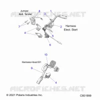 ELECTRICAL, WIRE HARNESS, HOOD, ELEC. START