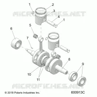 ENGINE, PISTON AND CRANKSHAFT