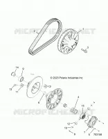 DRIVE TRAIN, SECONDARY CLUTCH