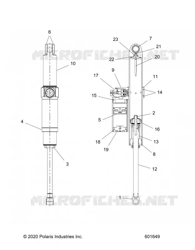 SUSPENSION, REAR SHOCK TRACK