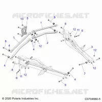 REAR SUSPENSION TRAILING ARMS MOUNTING