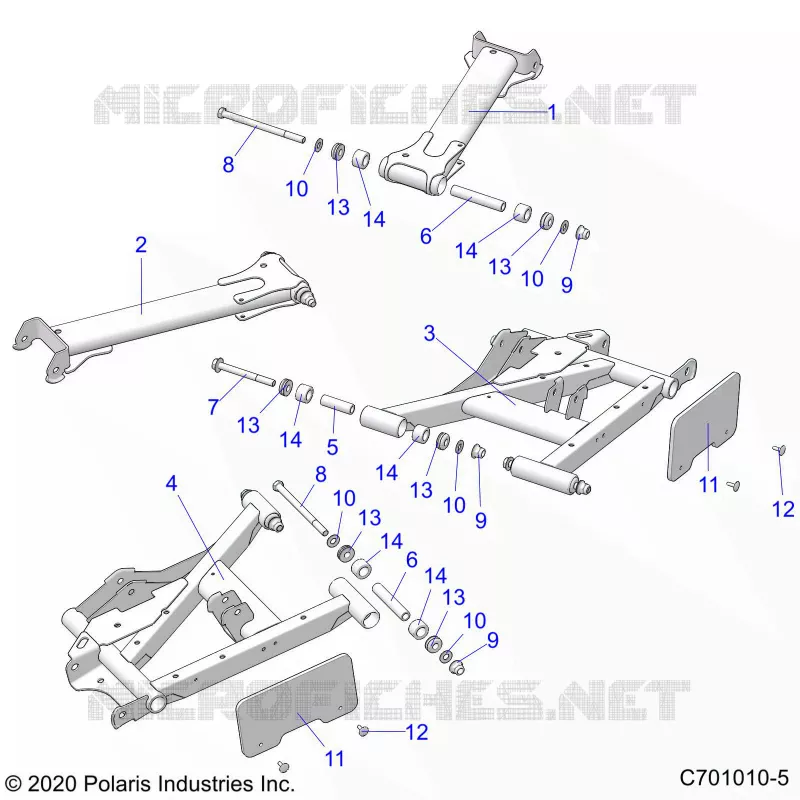 REAR SUSPENSION CONTROL ARMS