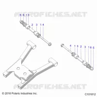 REAR SUSPENSION A-ARM MOUNTING AND BUSHINGS