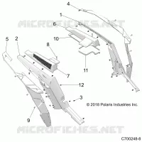 REAR BODYWORK FENDERS AND BEZELS- Z21N4M99AG (C700248-8)