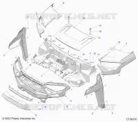 HOOD AND FRONT FENDERS
