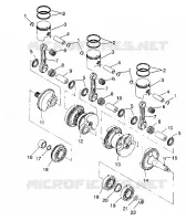 CRANKSHAFT   PISTON SL 650 / B934058 (4924732473023A)