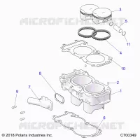 CYLINDER AND PISTON