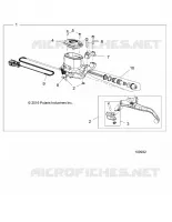 FRONT BRAKE BRAKE LEVER AND MASTER CYLINDER