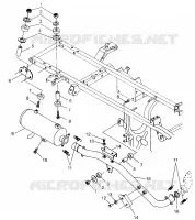 EXHAUST SYSTEM  SPORTSMAN 500 W97CH50A (4939993999A014)