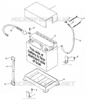 BATTERY BOX SL 700 B974071, INTL. SL 700 I974071, SL 700 DELUXE B974072 AND (4940874087B008)