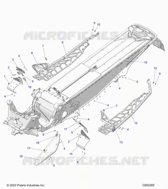 CHASSIS, CLUTCH GUARD, FOOTRESTS, AND RUNNINGBOARDS