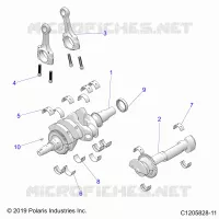 ENGINE, CRANKSHAFT AND BEARINGS