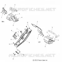 CHASSIS, CLUTCH GUARD AND FOOTRESTS