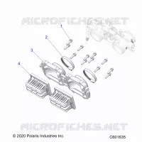 ENGINE, REED VALVE AND THROTTLE BODY ADAPTOR