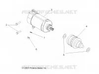 ENGINE, STARTING MOTOR