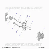 BRAKES, FRONT BRAKE CALIPER