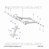 SUSPENSION, FRONT TORQUE ARM