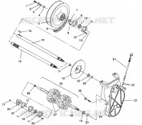 DRIVE TRAIN ASSEMBLY TRAIL/0930761 AND  TRAIL DELUXE/0930243 (4923222322019A)
