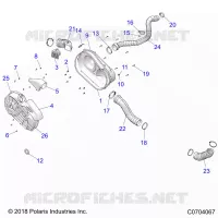 DRIVE TRAIN, CLUTCH COVER AND DUCTING