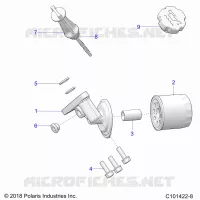 OIL FILTER AND DIPSTICK