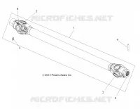 DRIVE TRAIN, PROP SHAFT, FRONT