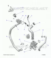 ENGINE, WATERPUMP AND BYPASS