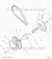 DRIVE TRAIN, SECONDARY CLUTCH/BELT