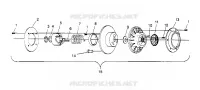 DRIVEN CLUTCH ASSEMBLY  TRAIL 0952761, TRAIL DELUXE 0952262,   AND EUROPEAN (4928862886C008)