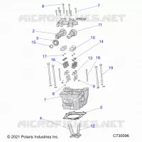 ENGINE, CYLINDER HEAD, CAMS AND VALVES