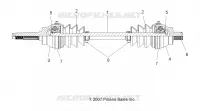 DRIVE TRAIN, FRONT DRIVE SHAFT