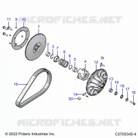 DRIVE TRAIN, SECONDARY CLUTCH
