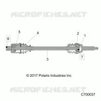 DRIVE TRAIN, REAR HALF SHAFT