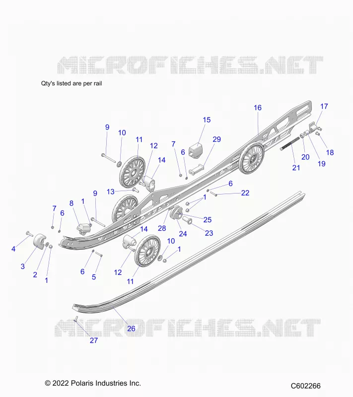 SUSPENSION, RAIL BEAM LH/RH