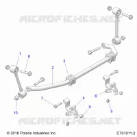 SUSPENSION, FRONT STABILIZER BAR- Z23NAE99FR/SCR/FR (C701011-2)