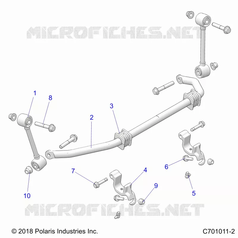SUSPENSION, FRONT STABILIZER BAR- Z23NAE99FR/SCR/FR (C701011-2)