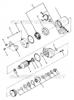 STARTING MOTOR ASSEMBLY   UPDATED 5/90 (4917731773045A)