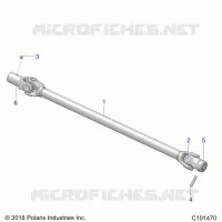 DRIVE TRAIN, PROP SHAFT, FRONT