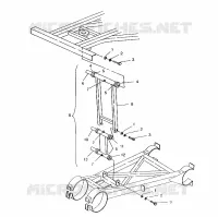 REAR STRUT STABILIZER ASSEMBLY 6X6 400L, SWEDISH S948740 AND  NORWEGIAN N94 (4926812681037A)