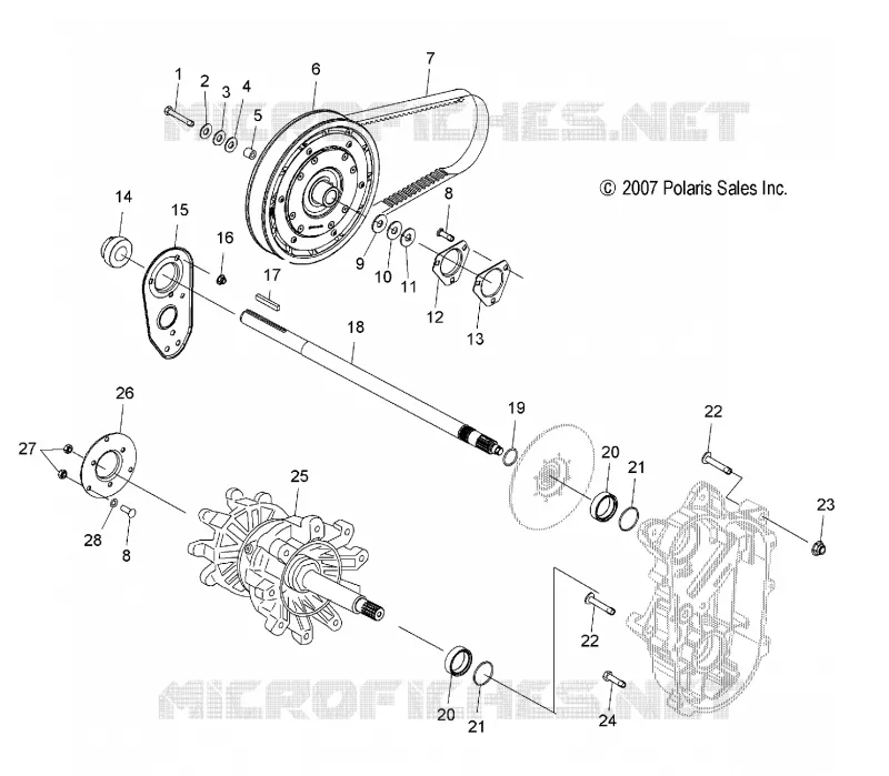 DRIVE TRAIN, JACKSHAFT AND DRIVE SHAFT