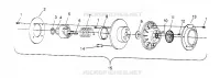 DRIVEN CLUTCH ASSEMBLY 500 CARB 0962764, 500 CARB SKS 0962564,  500 CARB SK (4931873187C007)