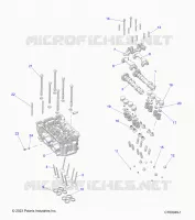 ENGINE, CYLINDER HEAD AND VALVES