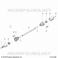 DRIVE TRAIN, DRIVE SHAFT, FRONT