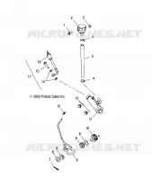 REAR MASTER CYLINDER   FOOT PEDAL