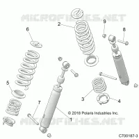 SUSPENSION, REAR SHOCK MOUNTING