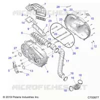 DRIVE TRAIN, CLUTCH COVER AND DUCTING