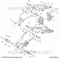 REAR SUSPENSION CONTROL ARM, MOUNTING